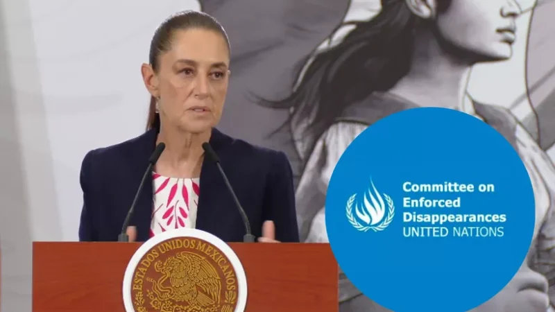 Sheinbaum responde al CED: rechaza señalamientos sobre desapariciones